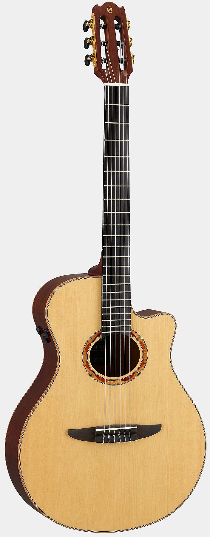 Yamaha NTX3 NT 6-Nylon String RH Acoustic-Electric Classical Guitar with Case-Natural