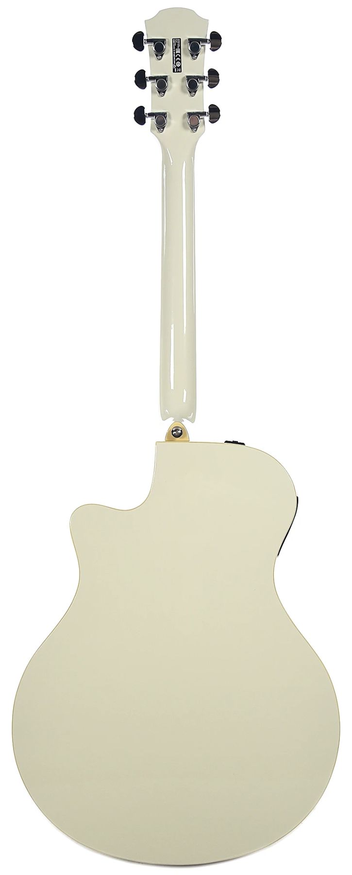 Yamaha APX600 VW Thin-line Cutaway 6-String RH Acoustic Electric Guitar-Vintage White