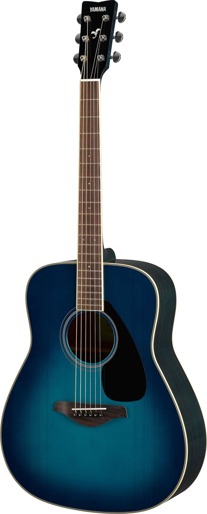 Yamaha FG820 SB FG Series Dreadnought 6 String RH Acoustic Guitar-Sunset Blue