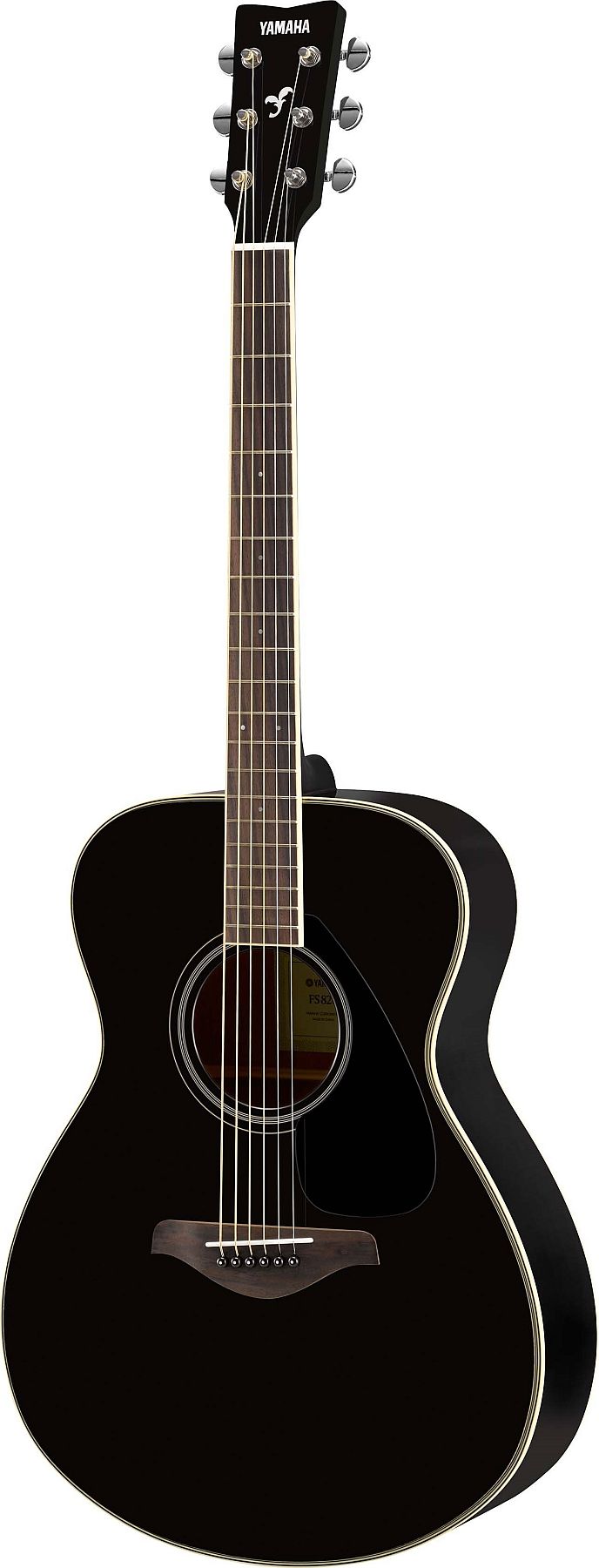 Yamaha FS820 BL FS Series Concert 6-String RH Acoustic Guitar-Black
