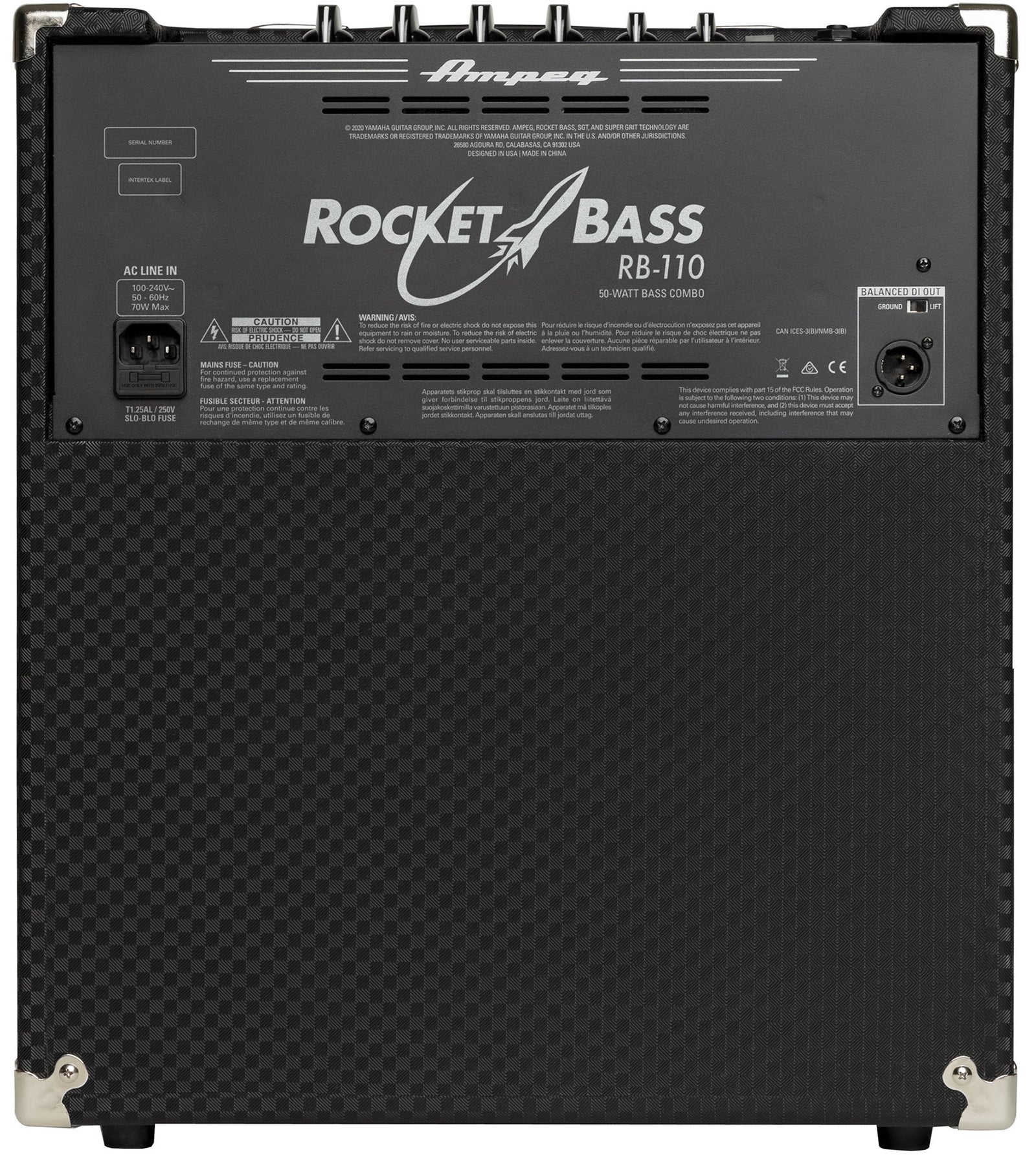 Ampeg RB110 50W Rocket Bass Combo Amplifier - 1x10