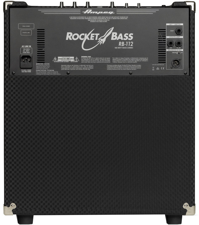 Ampeg RB112 100W Eminence Rocket Bass Combo Amplifier - 1x12