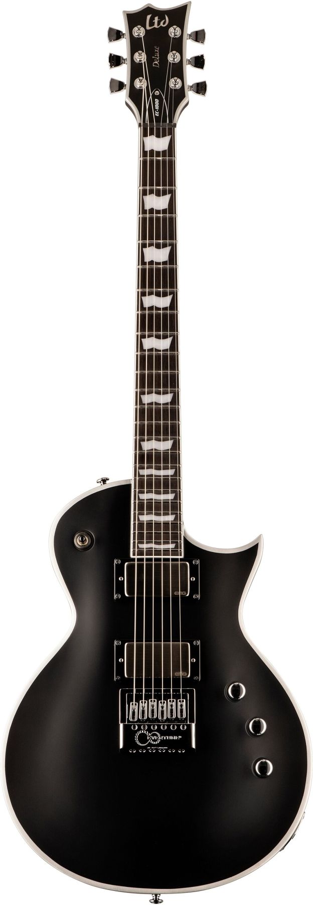 ESP Guitars LEC1000ETBBBLKS LTD Series EC-1000 Evertune BB 6-String RH Electric Guitar-Black Satin lec-1000-etbb-blks