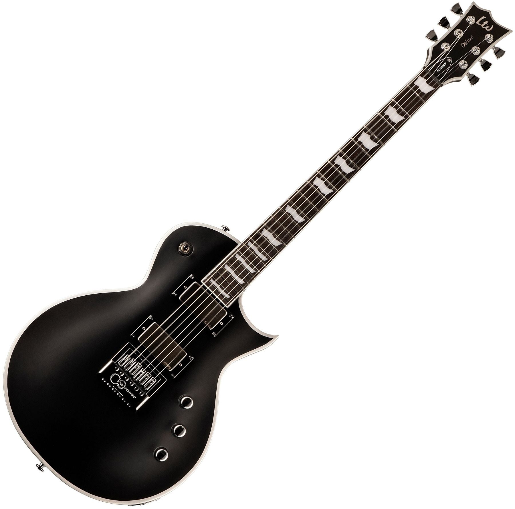 ESP Guitars LEC1000ETBBBLKS LTD Series EC-1000 Evertune BB 6-String RH Electric Guitar-Black Satin lec-1000-etbb-blks