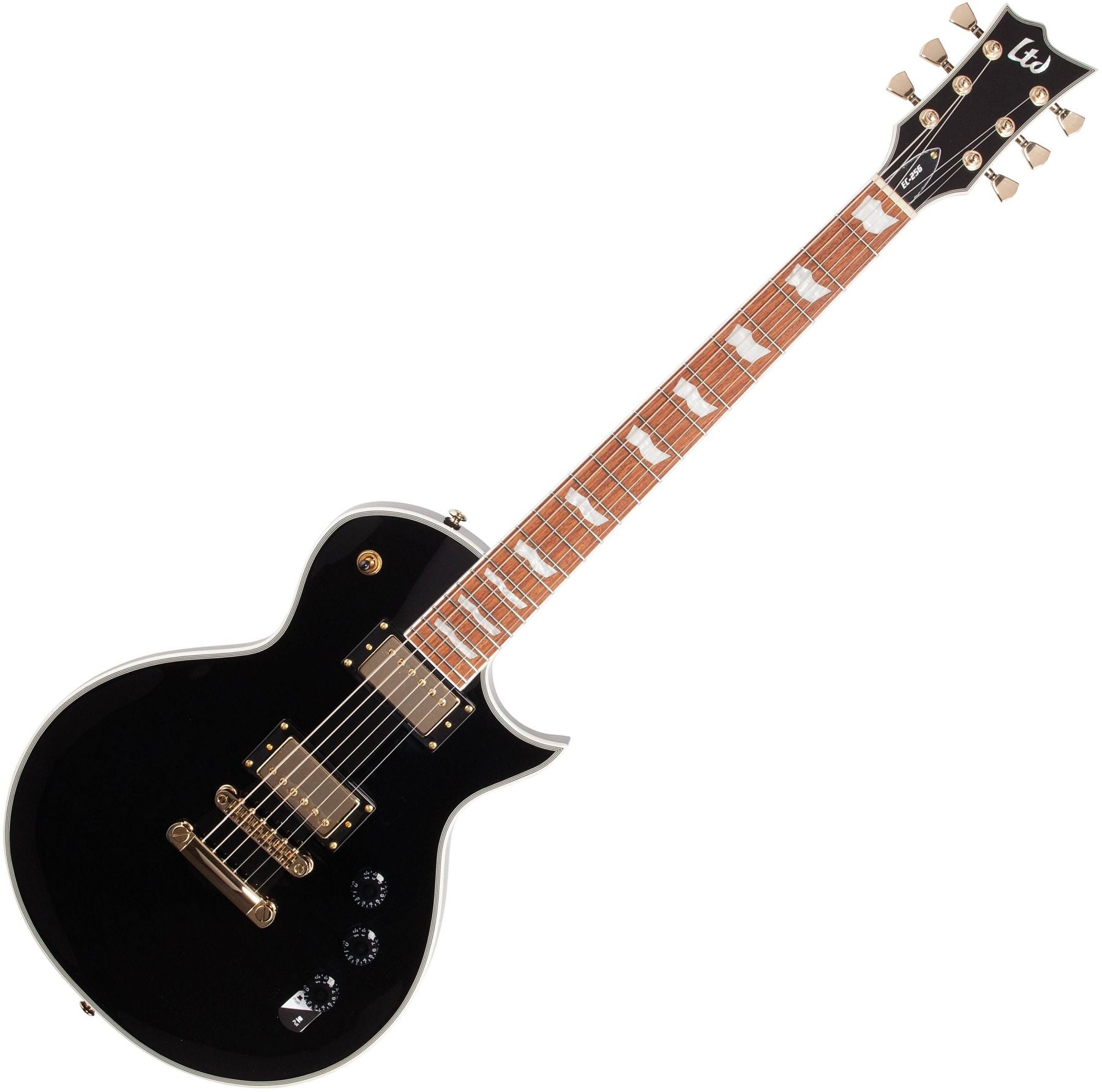 ESP Guitars LEC256BLK LTD Eclipse EC-256 6-String RH Electric Guitar-Black lec-256-blk
