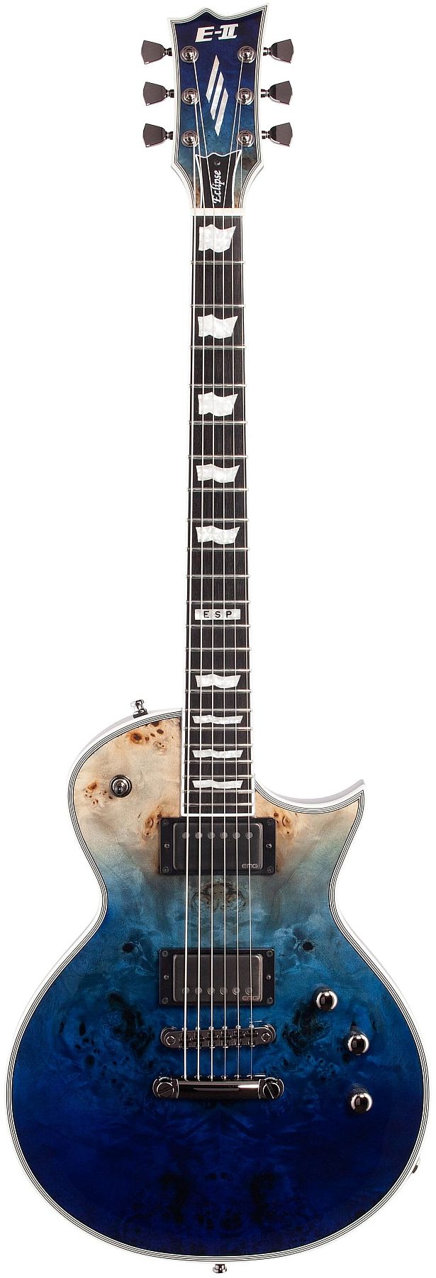 ESP Guitars EIIECBMBLUNFD E-II Eclipse BM 6-tring RH Electric Guitar with Case- Blue Natural Fade eii-ec-bm-blunfd