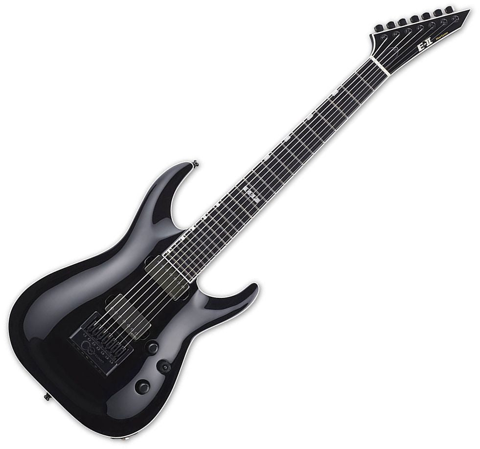 ESP Guitars EIIHORNT7ETBLK E-II Horizon NT-7 Evertune 7-String Electric Guitar with Case-Black