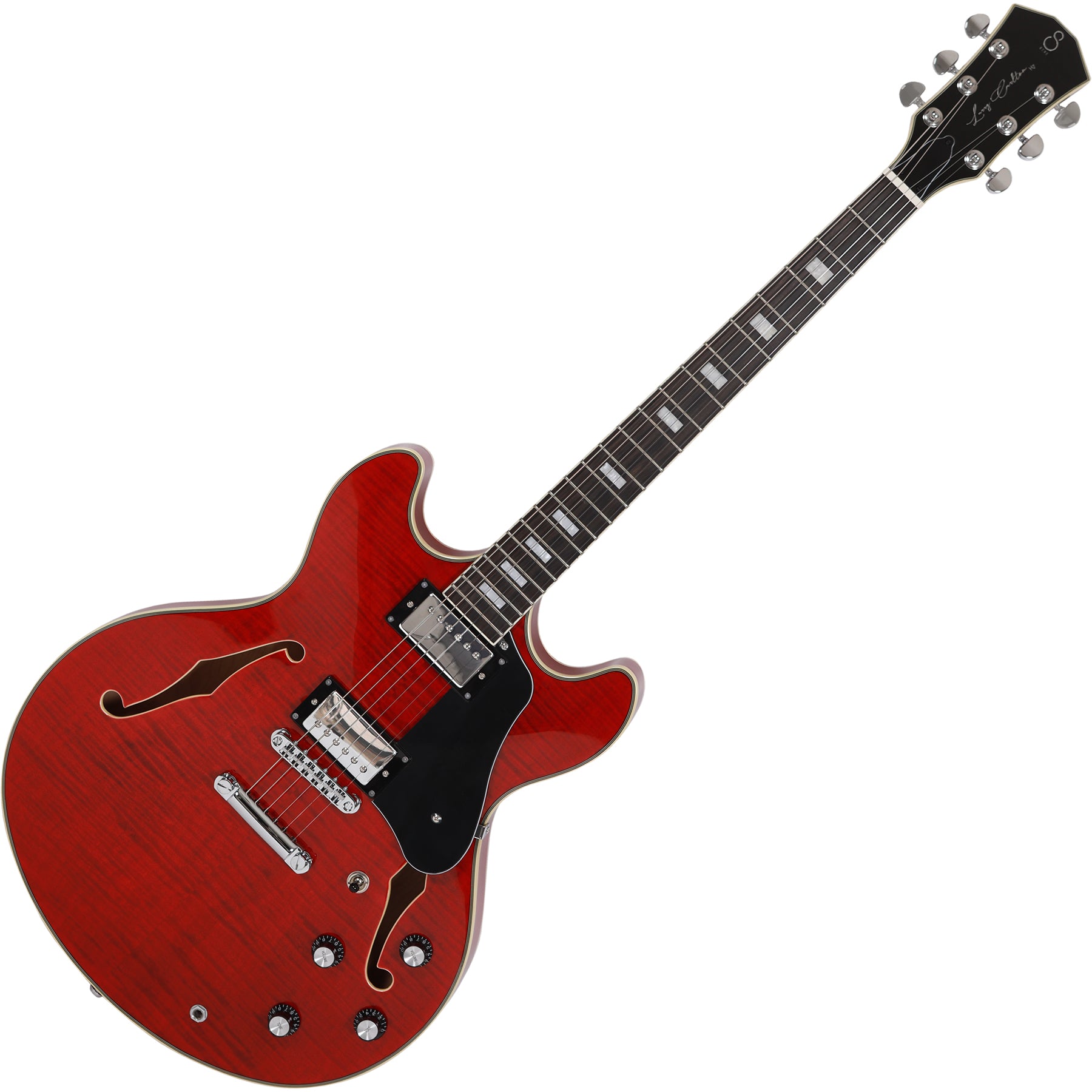 Sire Larry Carlton 6 String RH Semi-Hollowbody Guitar - See Through Red
