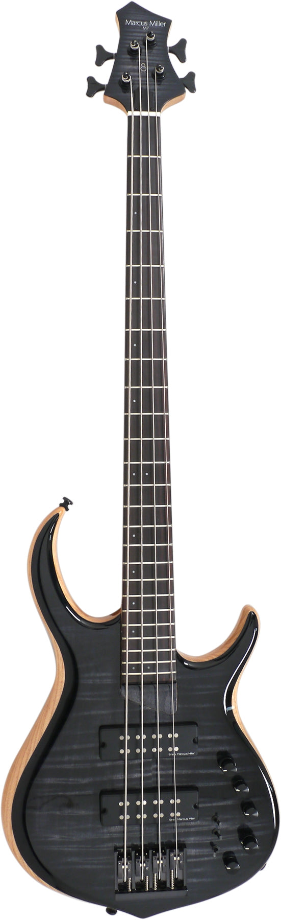 Sire Marcus Miller M7 2nd Generation Swamp Ash 4 String RH Electric Bass - Transparent Black