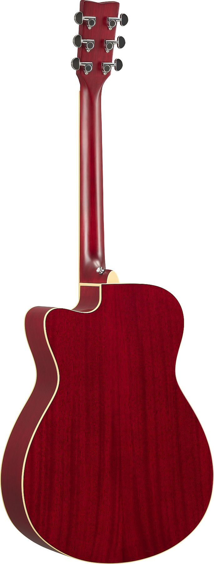 Yamaha FSCTA RR Folk/Concert TransAcoustic 6-String RH Acoustic Electric Guitar-Ruby Red