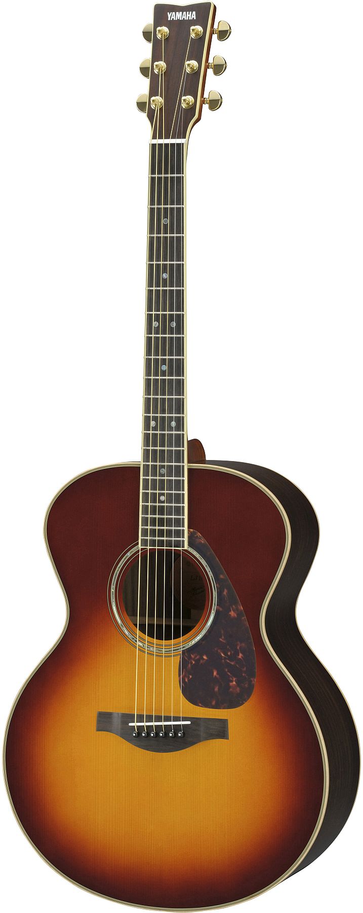 Yamaha LJ16ARE BS Medium Jumbo 6-String RH Acoustic Electric Guitar with Hard Bag-Brown Sunburst