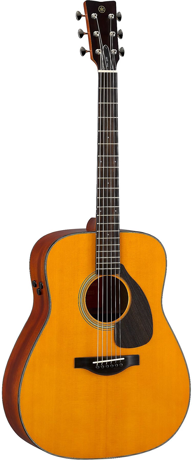 Yamaha FGX5 Red Label 6-String RH Folk Acoustic Electric Guitar with Case-Natural