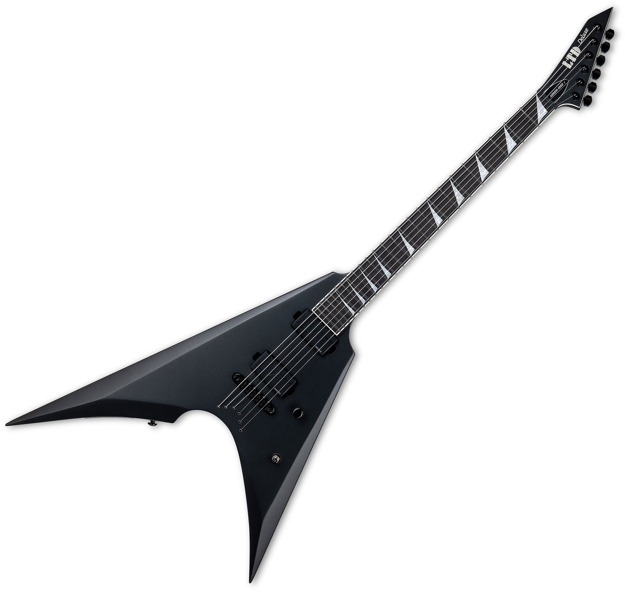 ESP Guitars LARROW1000NTCHMS 6-String RH LTD Arrow 1000NT Electric Guitar - Charcoal Metallic Satin larrow-1000-ntchms
