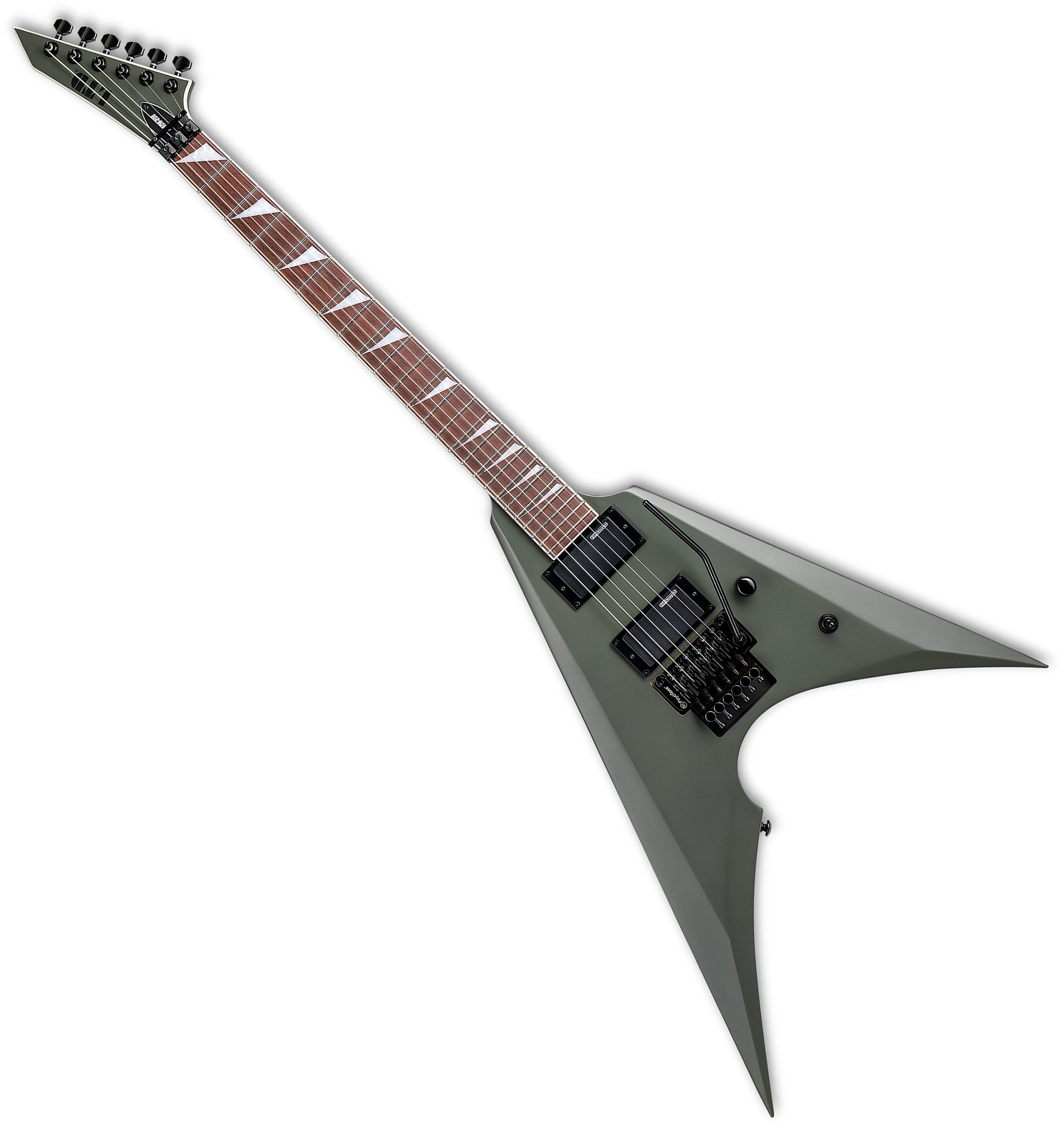 ESP Guitars LARROW200MGSLH 6-String LH LTD Arrow 200 Electric Guitar – Military Green Satin larrow-200-mgslh