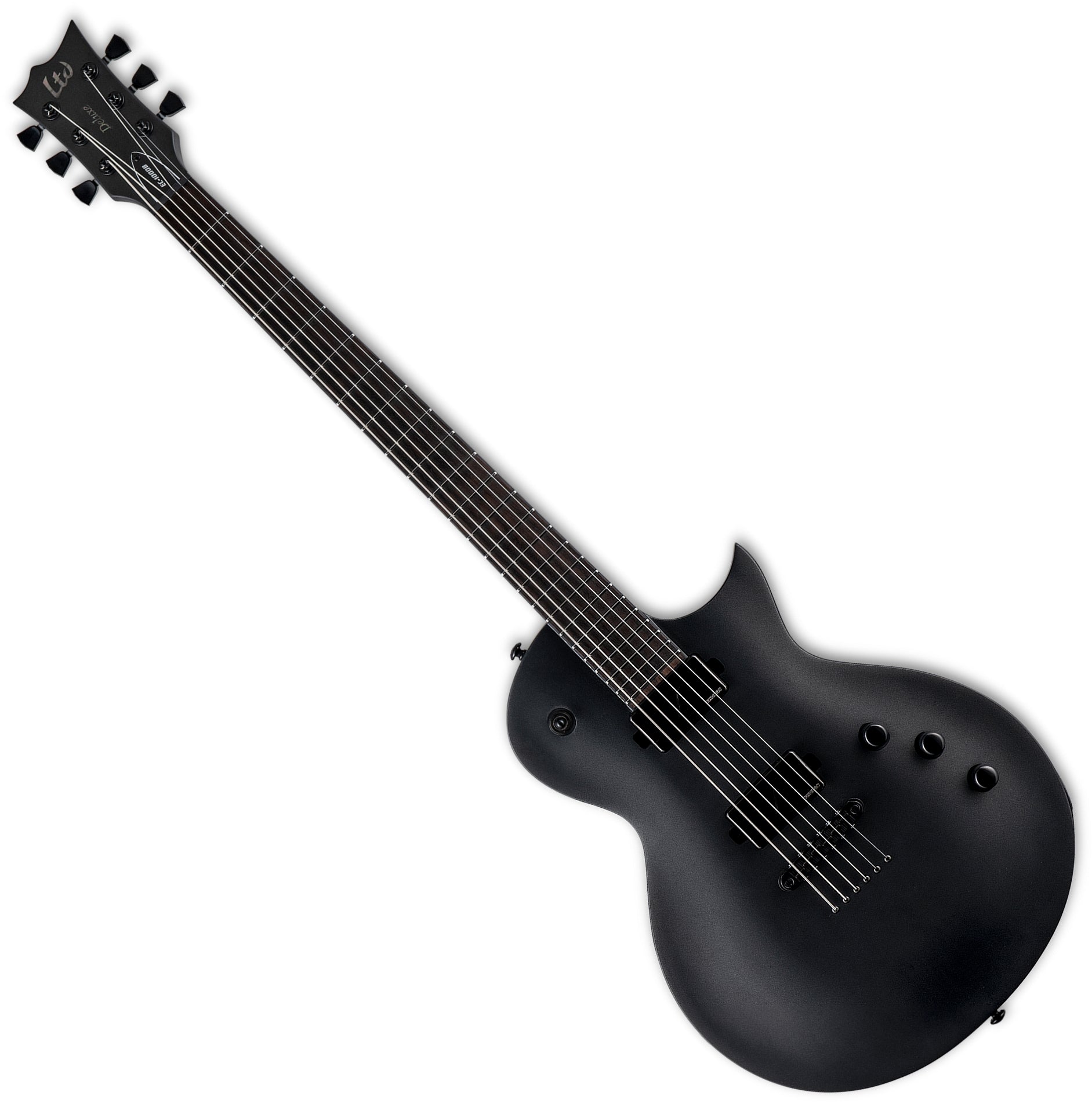 ESP Guitars LEC1000BCHMSLH 6-String LH Baritone Electric Guitar – Charcoal Metallic Satin lec-1000-bchmslh