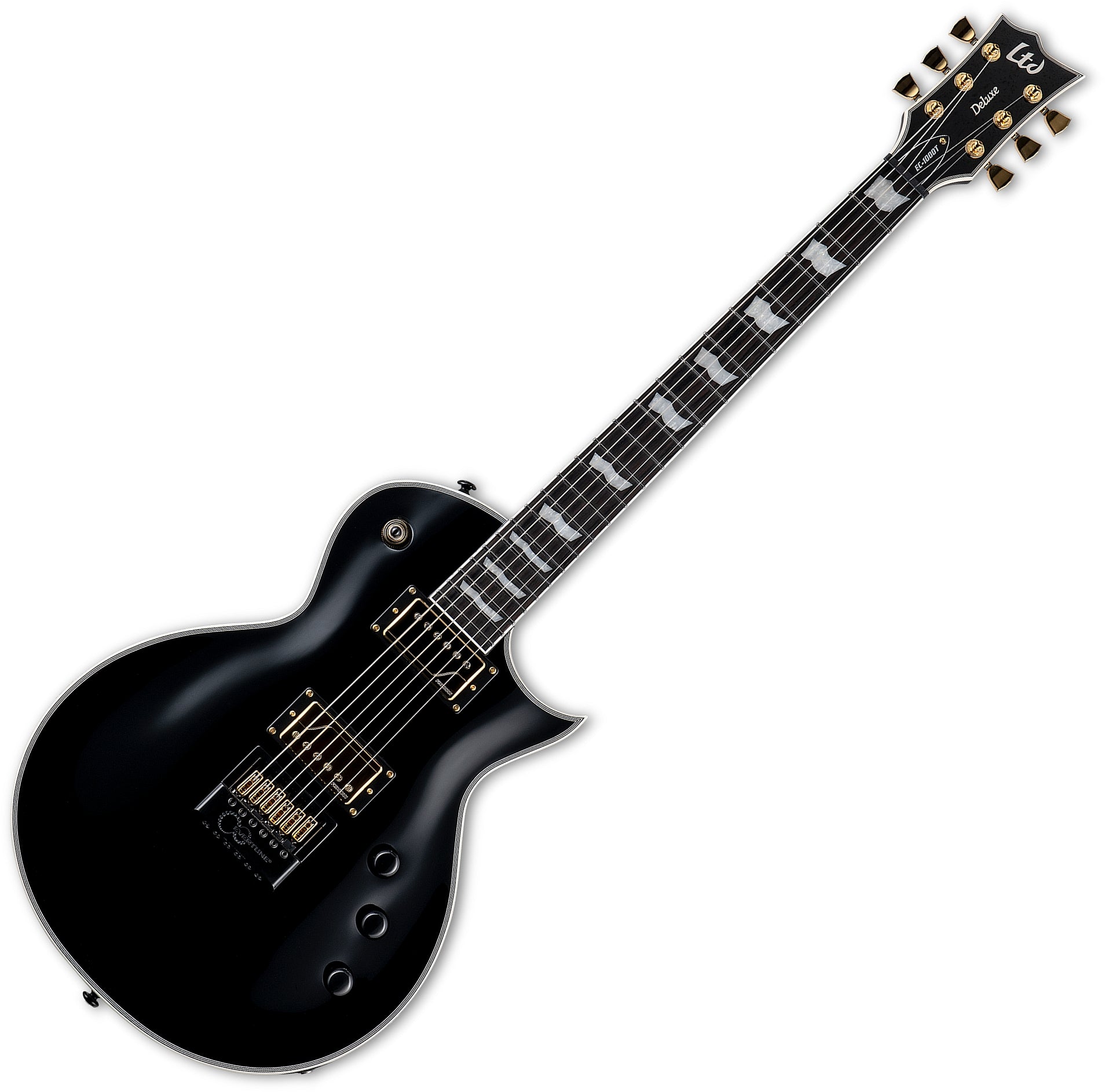 ESP Guitars LEC1000TCTMETBLK 6-String RH LEC 1000 T/CTM Electric Guitar – Black lec-1000-tctmetblk
