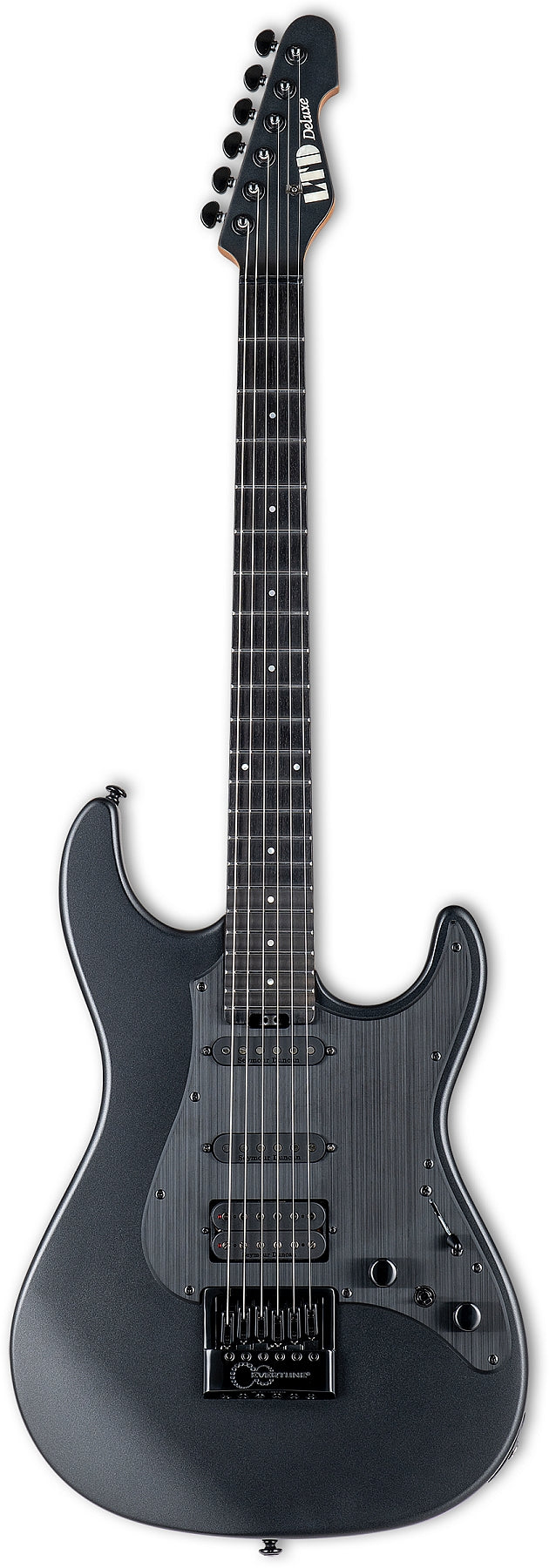 ESP Guitars LSN1000ETCHMS 6-String RH LTD SN-1000 Evertune Electric Guitar - Charcoal Metallic Satin l-sn-1000-et-chms