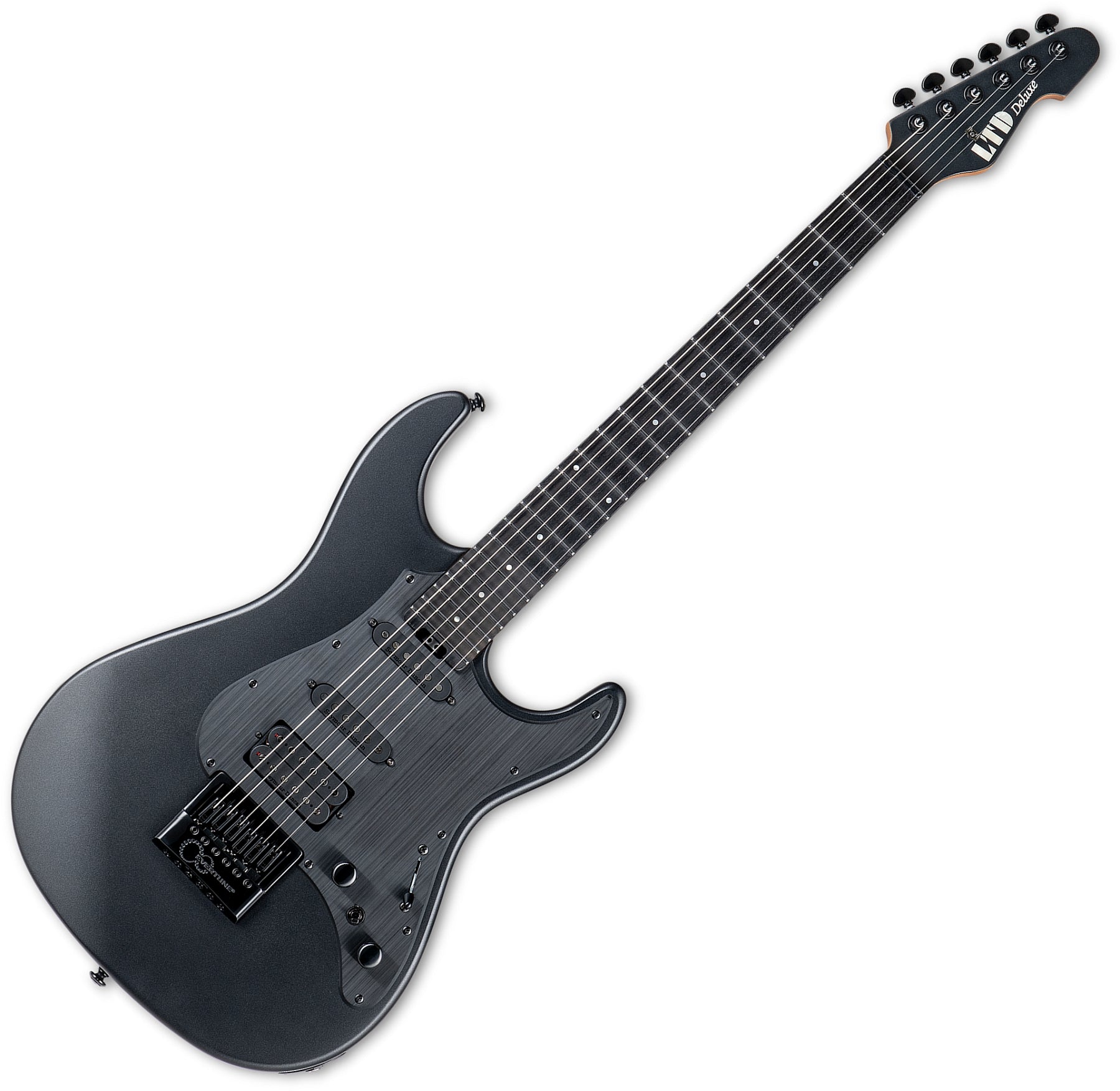 ESP Guitars LSN1000ETCHMS 6-String RH LTD SN-1000 Evertune Electric Guitar - Charcoal Metallic Satin l-sn-1000-et-chms