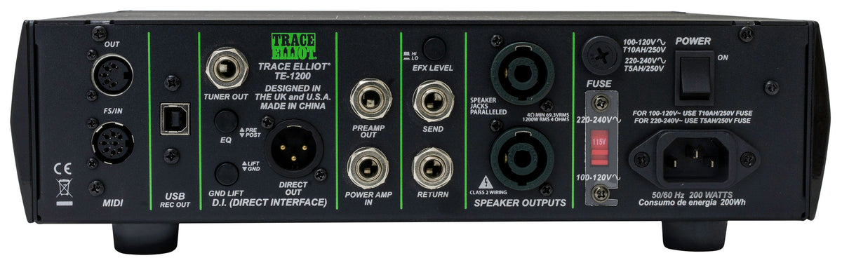 Trace Elliot® TE-1200™ Bass Amp Head - additional view
