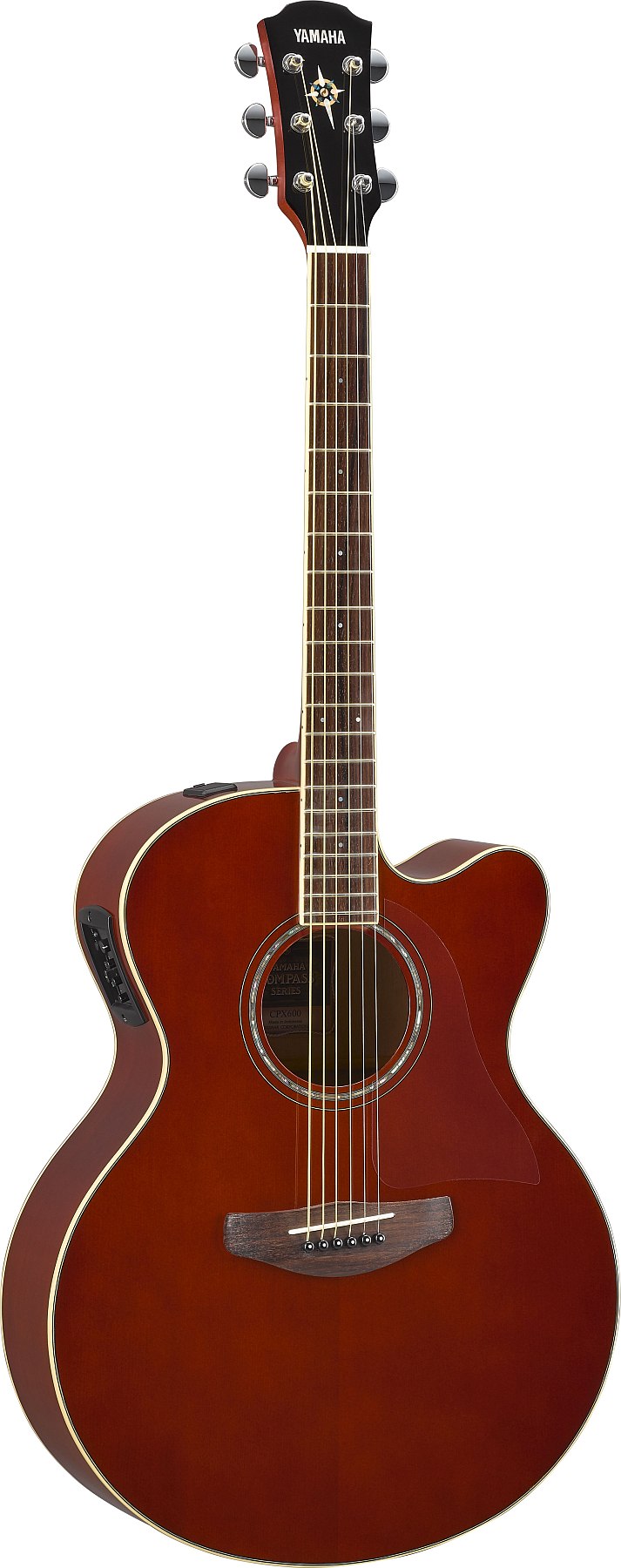 Yamaha CPX600 RTB 6-String RH Electric-Acoustic Guitar - Root Beer