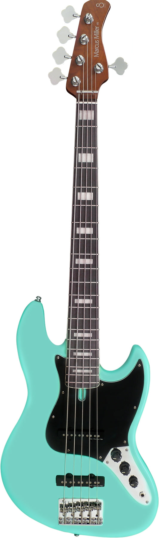 Sire Marcus Miller V5R Rosewood Passive 5 String RH Electric Bass - Mild Green