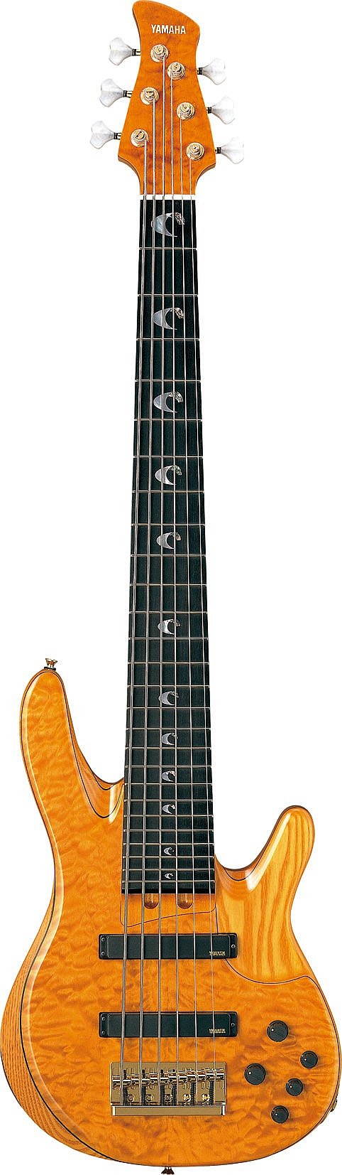 Yamaha TRBJP2 AM 6-String RH John Patitucci Signature Electric Bass w/ Hardshell Case - Amber