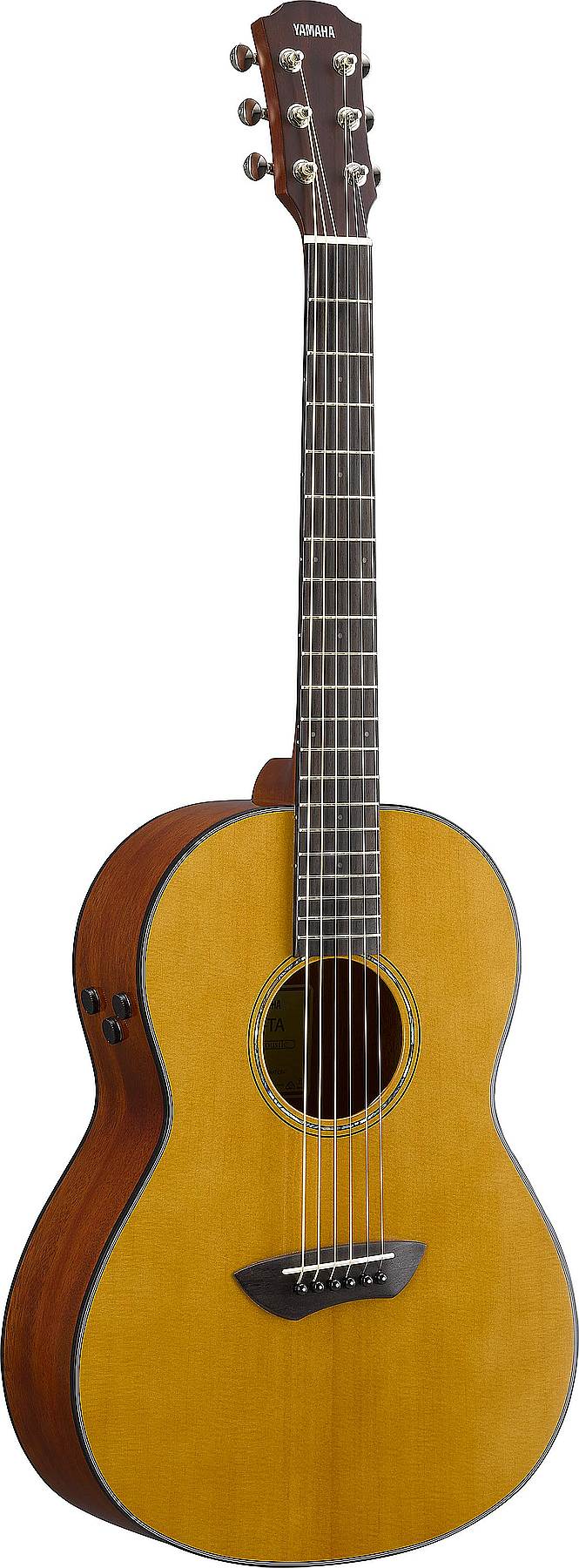 amaha CSFTA VN 6-String RH Acoustic-Electric Guitar – Vintage Natural w/ Durable Hard Bag