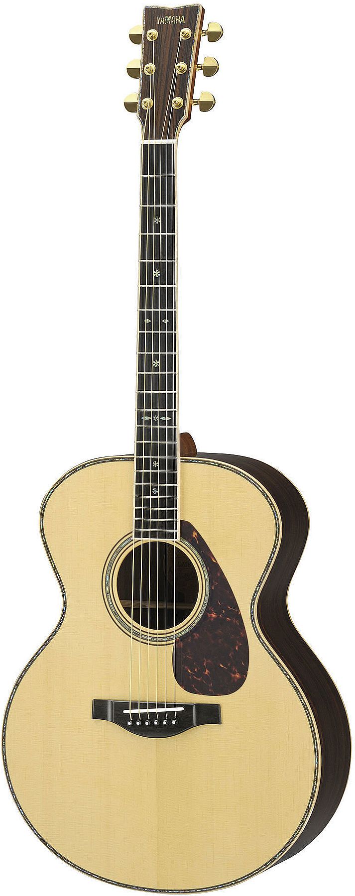 Yamaha LJ56AREII 6-String RH Medium Jumbo LJ56 Acoustic Guitar– Natural w/ Hardshell Case