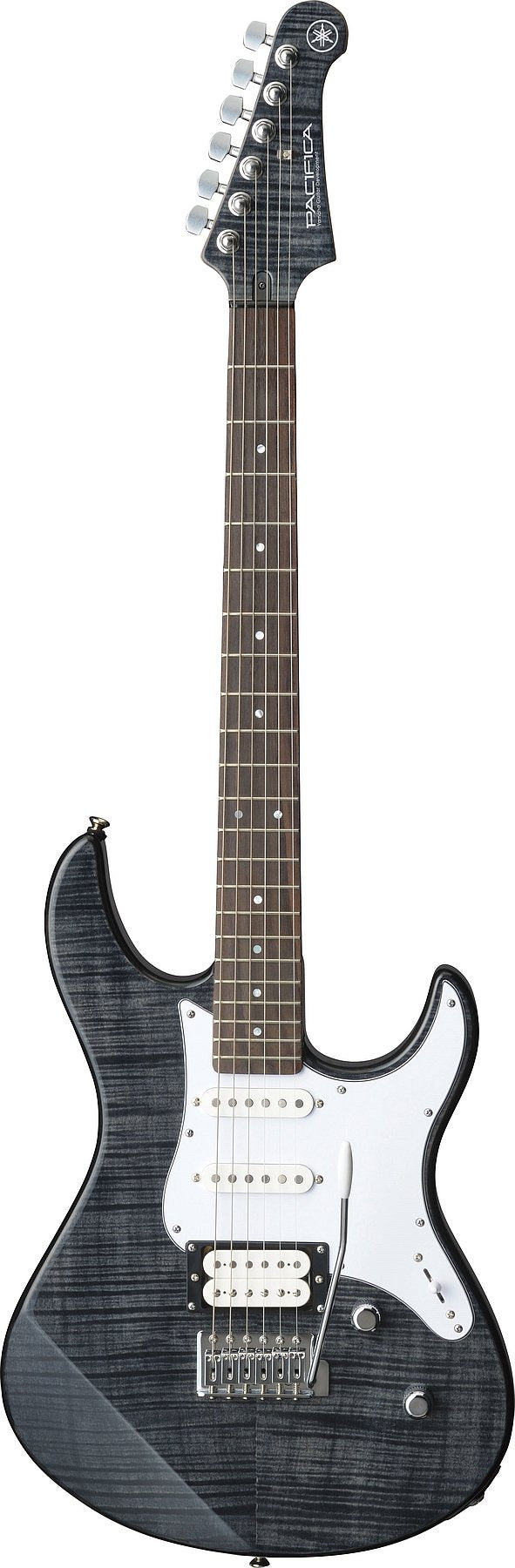 Yamaha PAC212VFM TBL 6-String RH Pacifica PAC212VFM Electric Guitar w/ Flamed Maple Top – Translucent Black