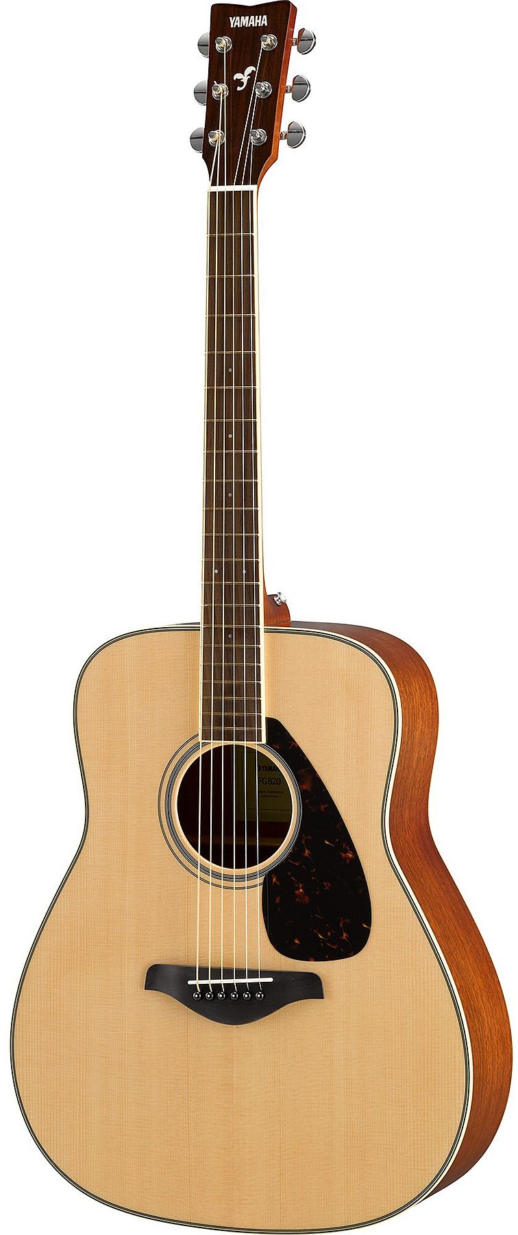 Yamaha FG820 6-String RH FG Series Dreadnought Acoustic Guitar - Natural