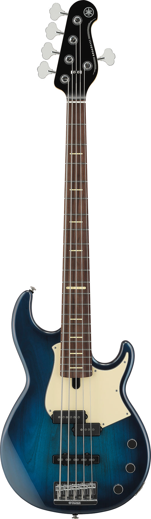 Yamaha BBP35II MBU BB Pro 35 Series Moonlight Blue 5 String RH Bass Guitar with hardshell