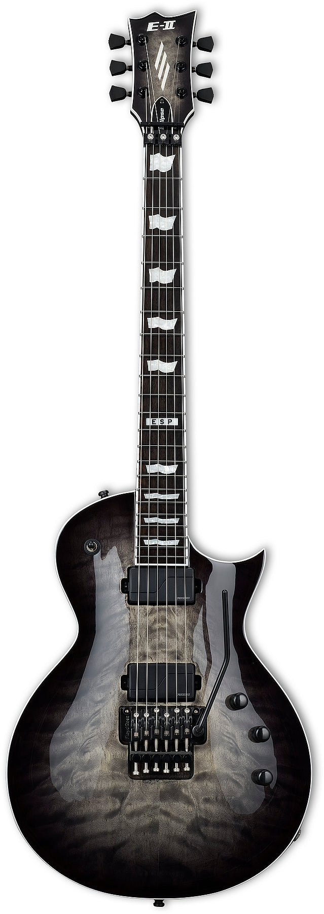 ESP Guitars EIIECFRQMCHB 6 String RH E-II Eclipse FR Series Electric Guitar - Charcoal Burst