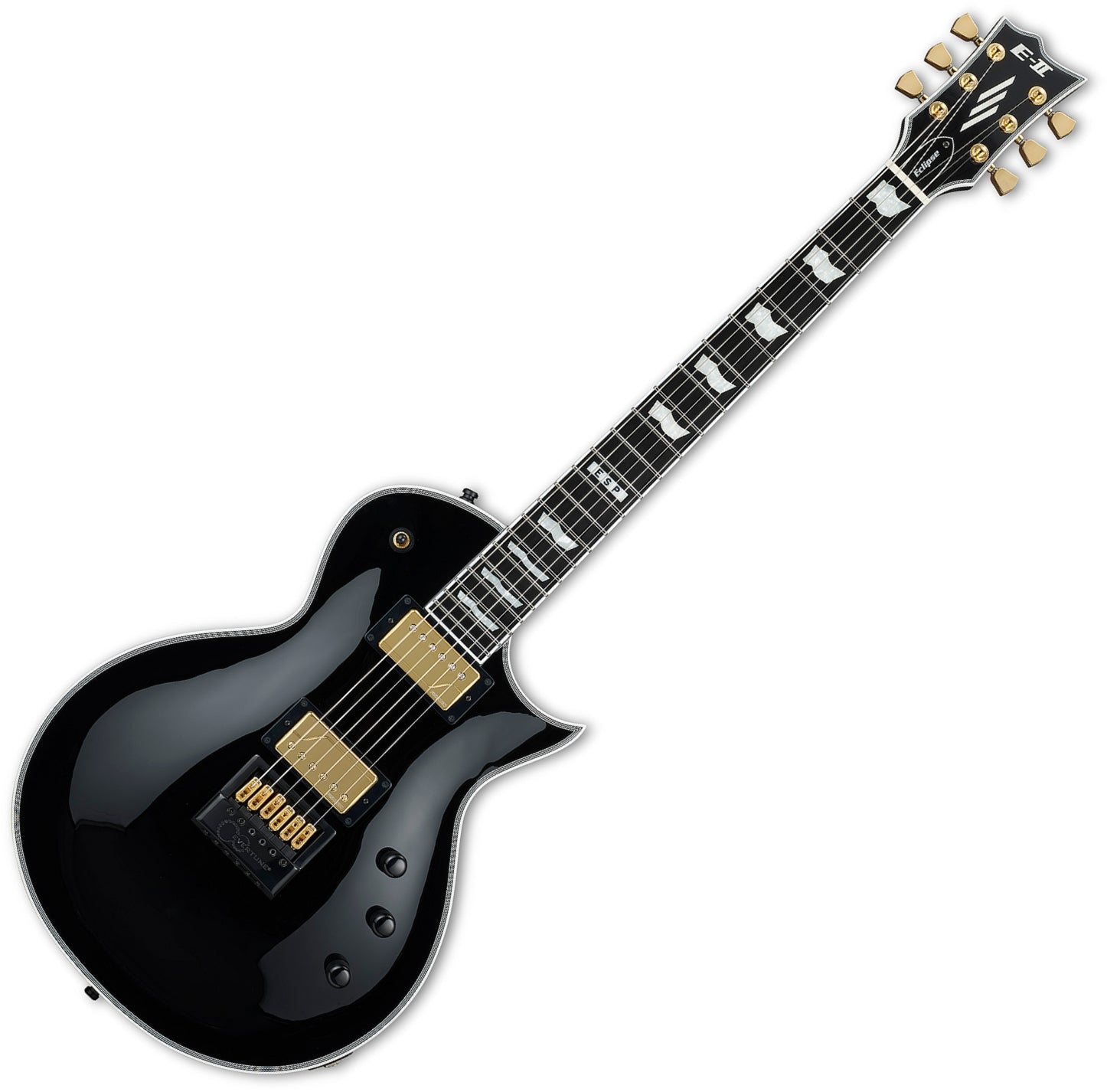 ESP Guitars EIIECFTETBLK 6 String RH E-II Eclipse Full Thickness Evertune Series Electric Guitar - Black