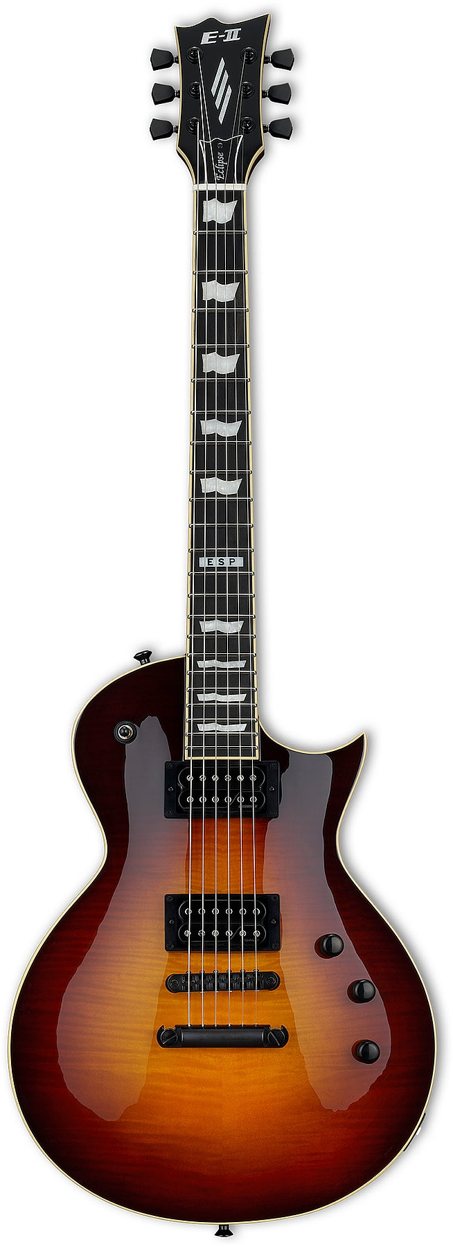 ESP Guitars EIIECFTFMTSB 6 String RH E-II Eclipse Full Thickness Series Electric Guitar - Tobacco Sunburst