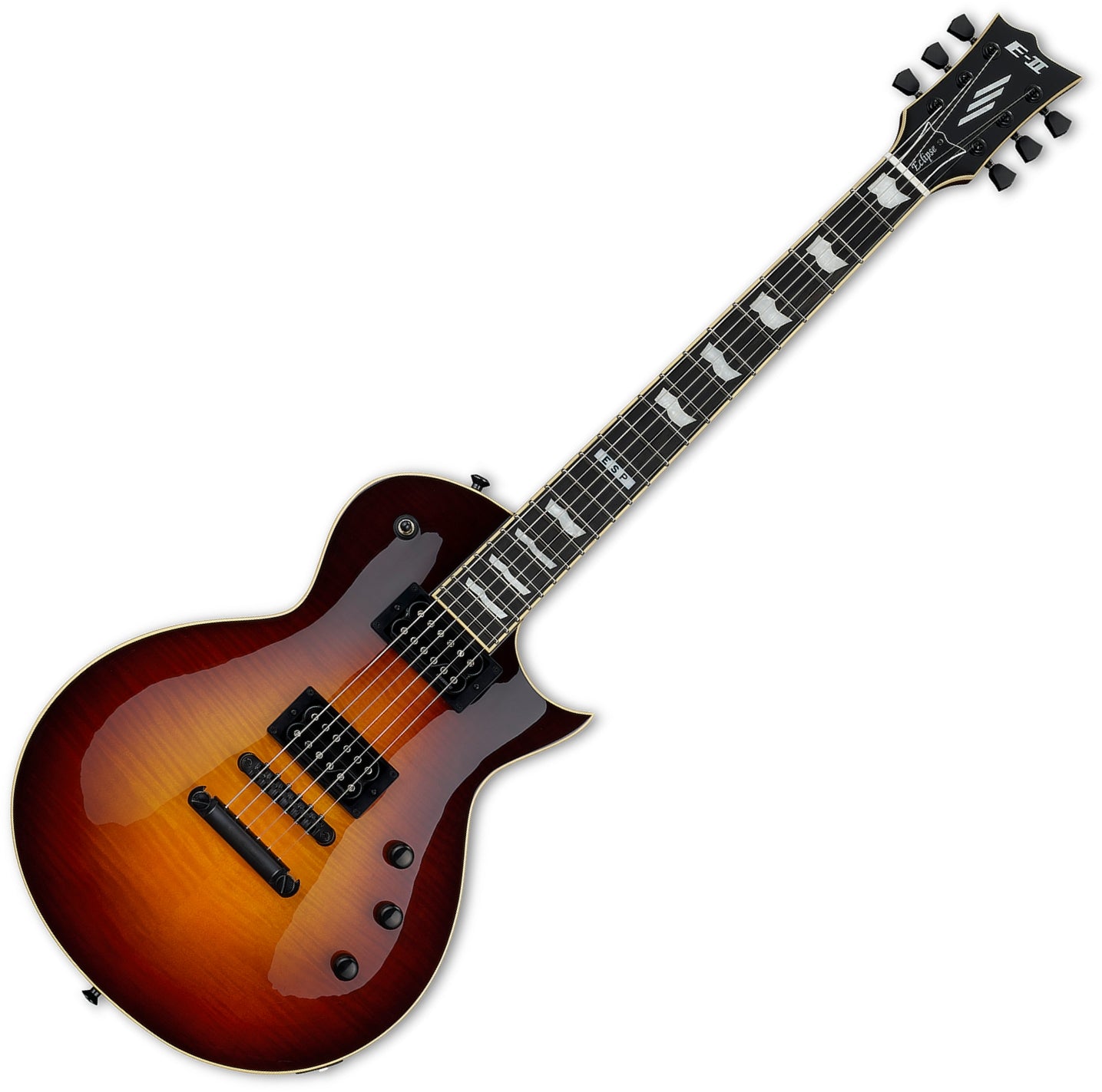 ESP Guitars EIIECFTFMTSB 6 String RH E-II Eclipse Full Thickness Series Electric Guitar - Tobacco Sunburst