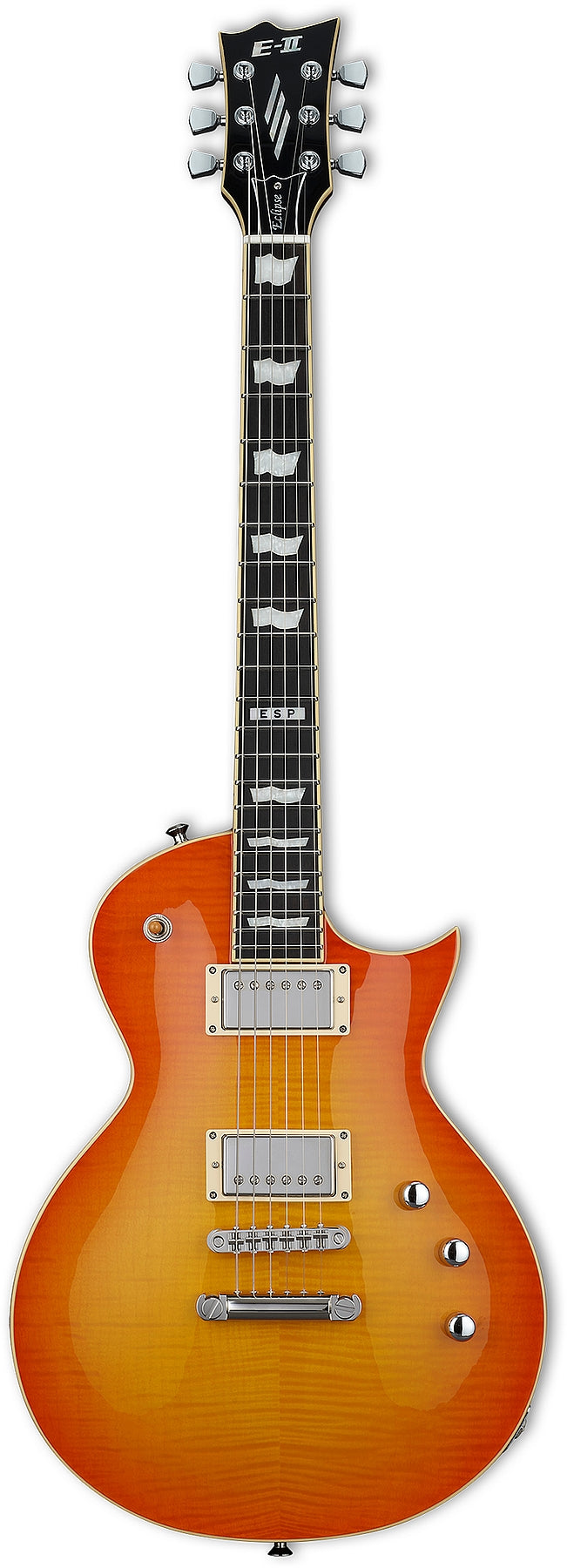ESP Guitars EIIECFTFMVHB 6 String RH E-II Eclipse Full Thickness Series Electric Guitar - Vintage Honey Burst