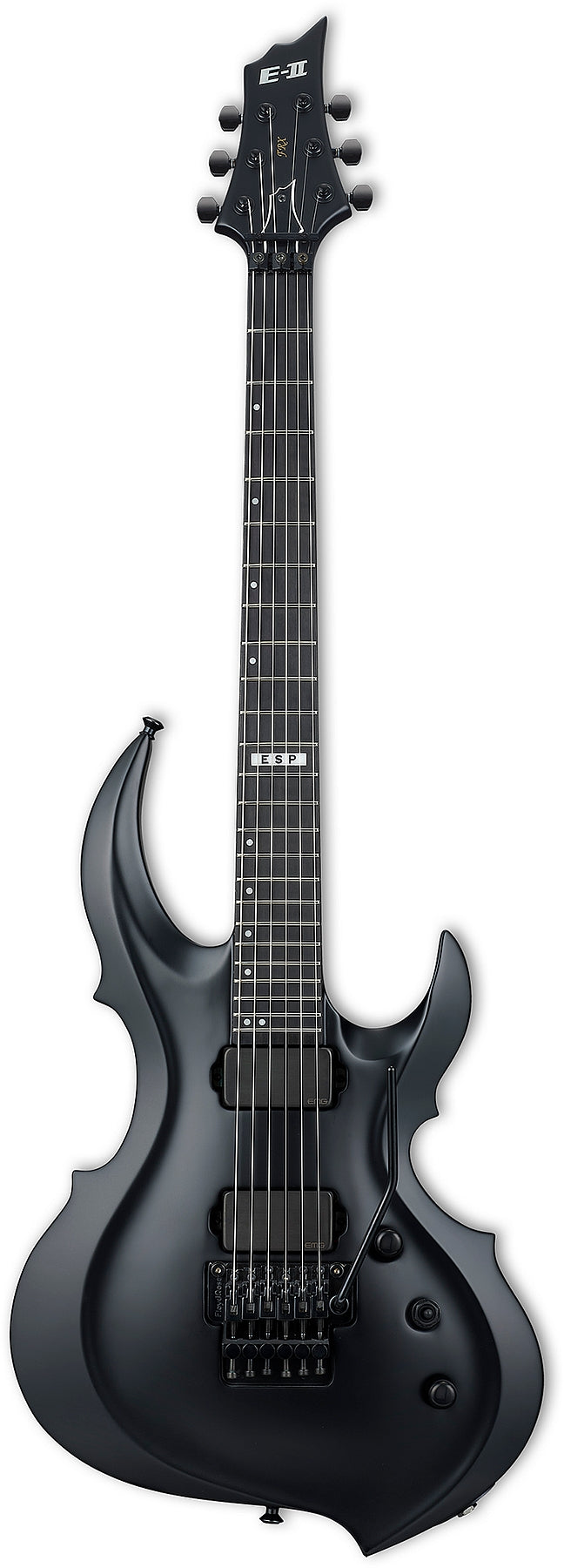 ESP Guitars EIIFRXBLKS 6 String RH E-II FRX Series Electric Guitar - Black Satin
