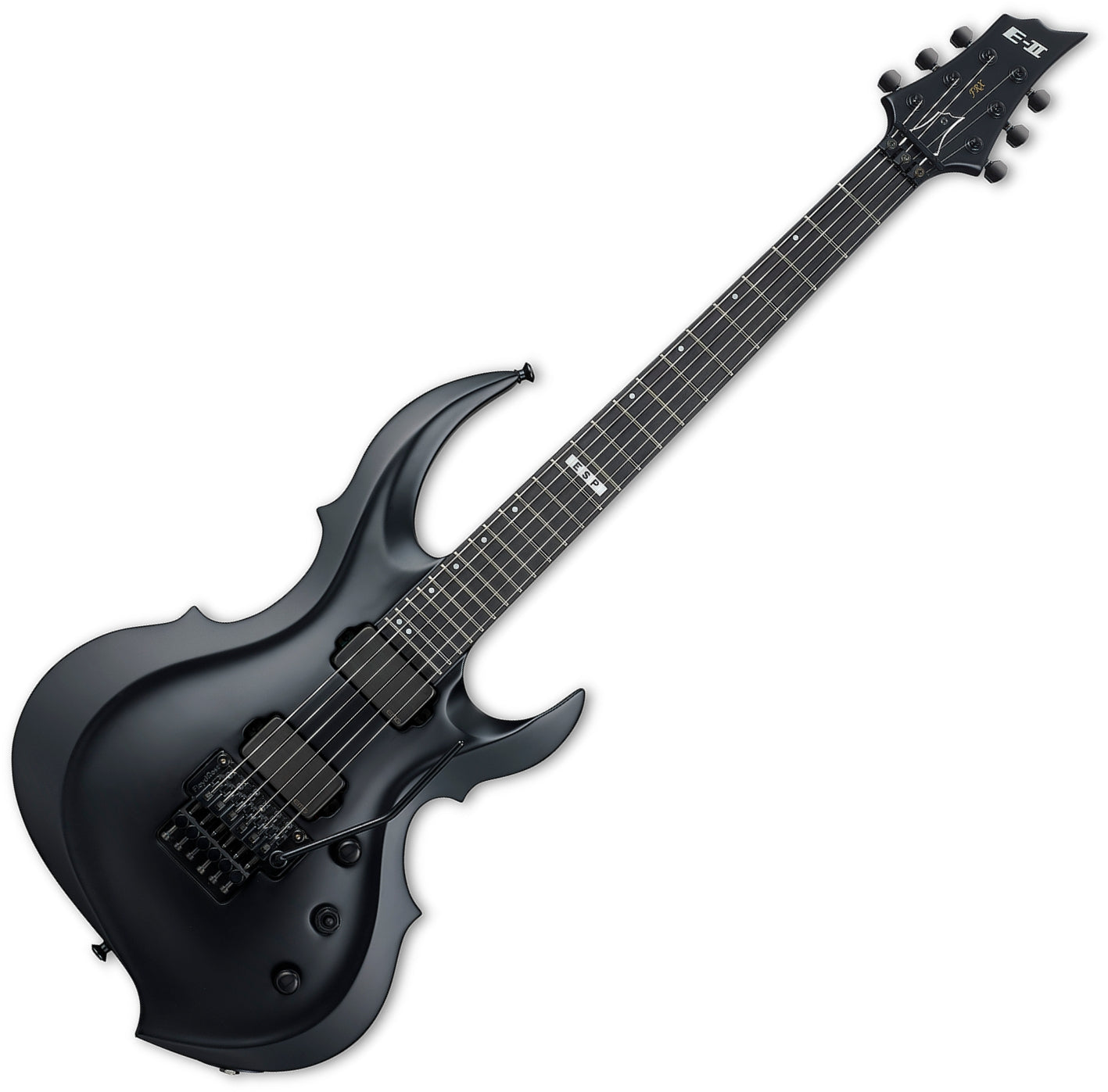 ESP Guitars EIIFRXBLKS 6 String RH E-II FRX Series Electric Guitar - Black Satin