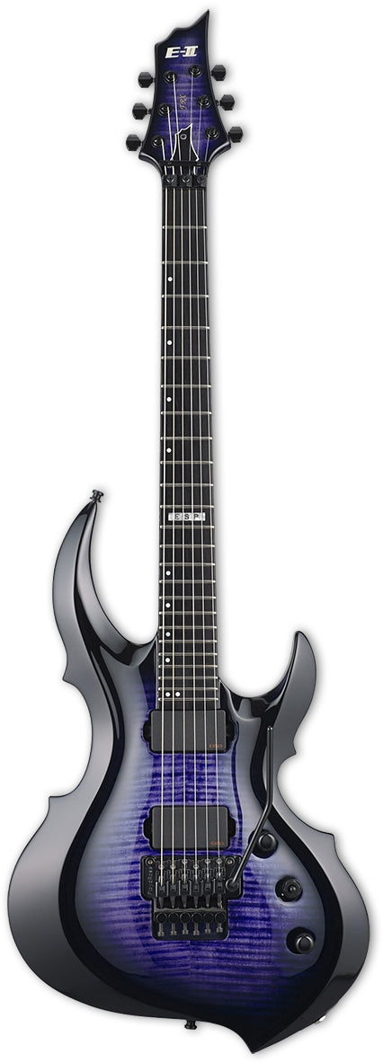 ESP Guitars EIIFRXFMRDB 6 String RH E-II FRX Series Electric Guitar - Reindeer Blue