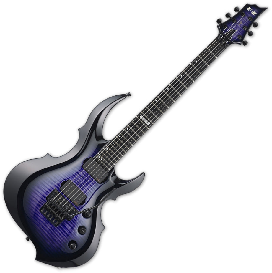 ESP Guitars EIIFRXFMRDB 6 String RH E-II FRX Series Electric Guitar - Reindeer Blue