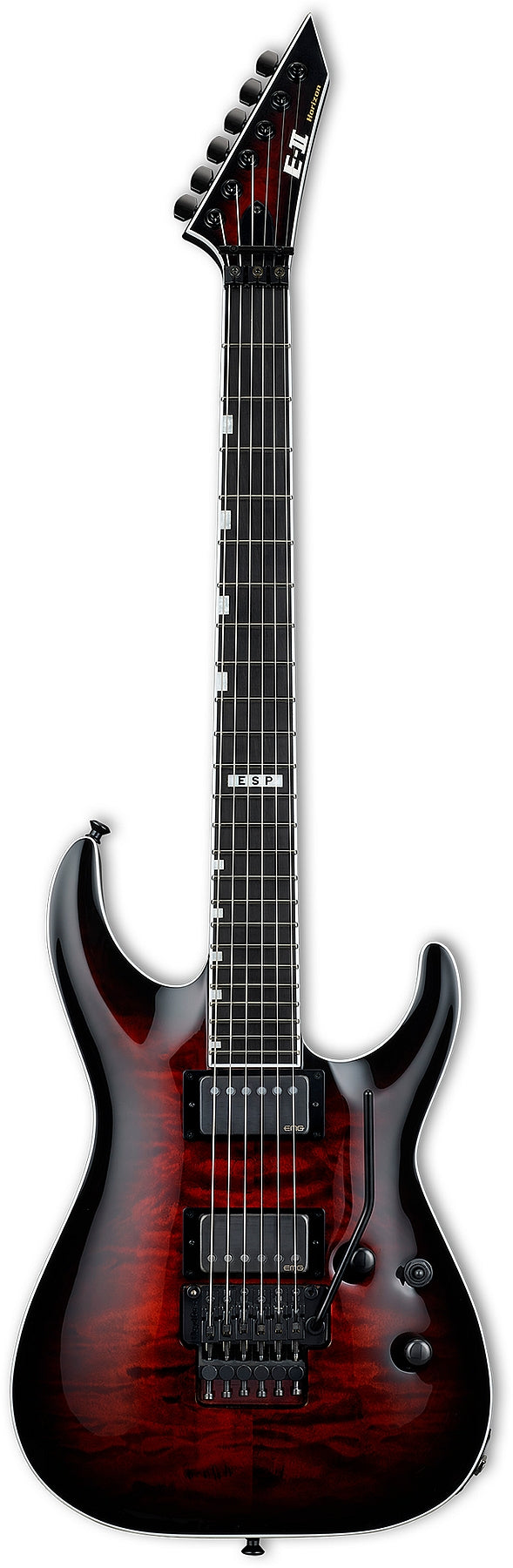 ESP Guitars EIIHORFRIISTBCSB 6 String RH E-II Horizon FR-II Series See Thru Electric Guitar - Black Cherry Sunburst