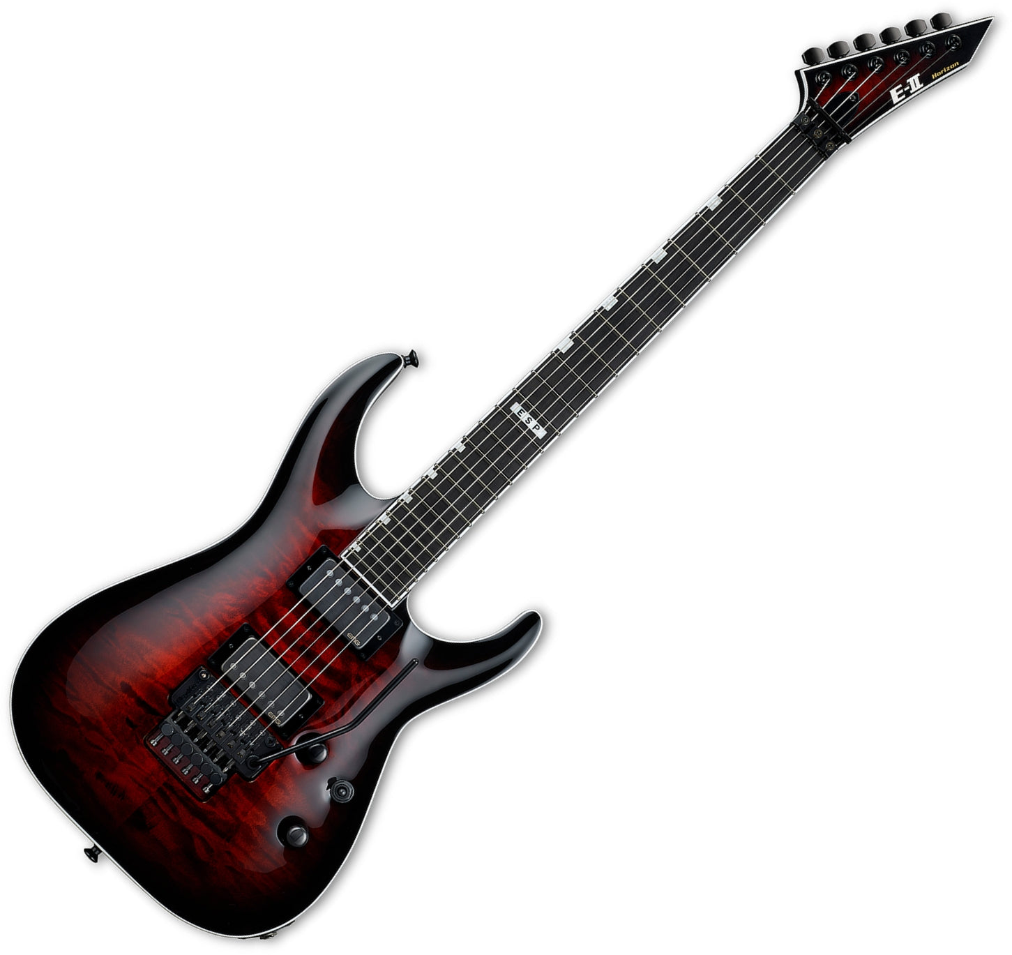 ESP Guitars EIIHORFRIISTBCSB 6 String RH E-II Horizon FR-II Series See Thru Electric Guitar - Black Cherry Sunburst