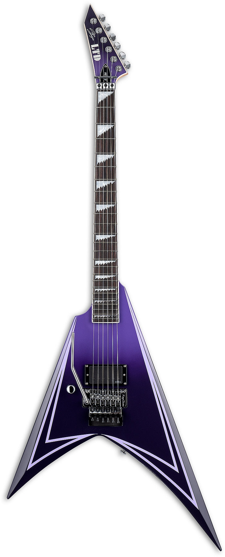 ESP Guitars LALEXIHEXEDLH 6 String LH LTD Alexi Hexed Series Electric Guitar - Purple Fade With Pinstripes w/ Case