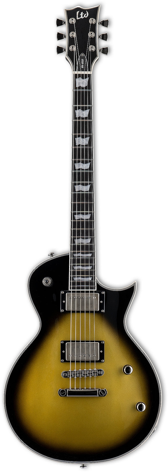 ESP Guitars LBK600VSSB Bill Kelliher Signature 6 String RH LTD BK-600 Series Electric Guitar - Vintage Silver Sunburst w/ Case