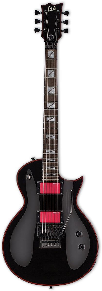 ESP Guitars LGH200BLK 6 String RH LTD GH-200 Gary Holt Signature Electric Guitar - Black w/ Red Accents