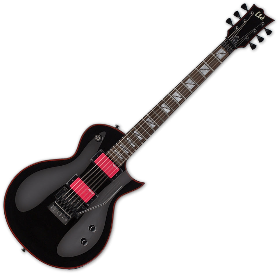 ESP Guitars LGH200BLK 6 String RH LTD GH-200 Gary Holt Signature Electric Guitar - Black w/ Red Accents