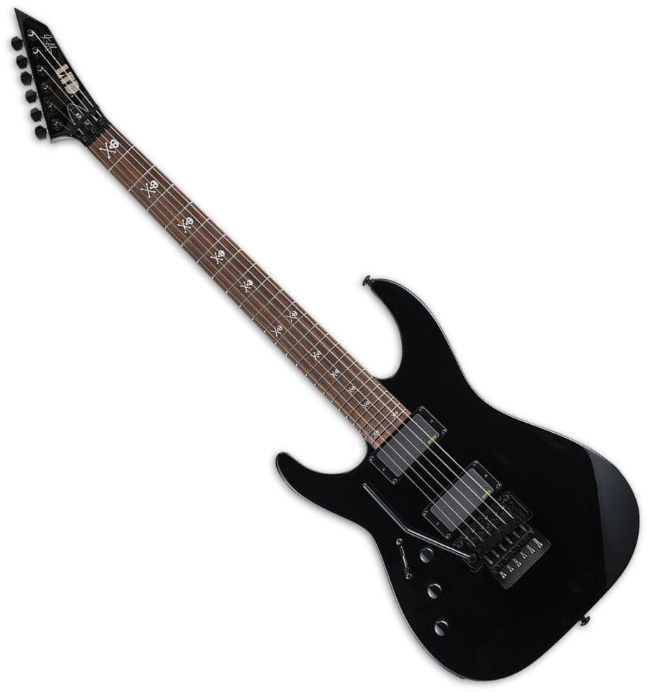 ESP Guitars LKH602BLKLH 6 String LH LTD KH-602 Kirk Hammett Signature Electric Guitar - Black w/ Case