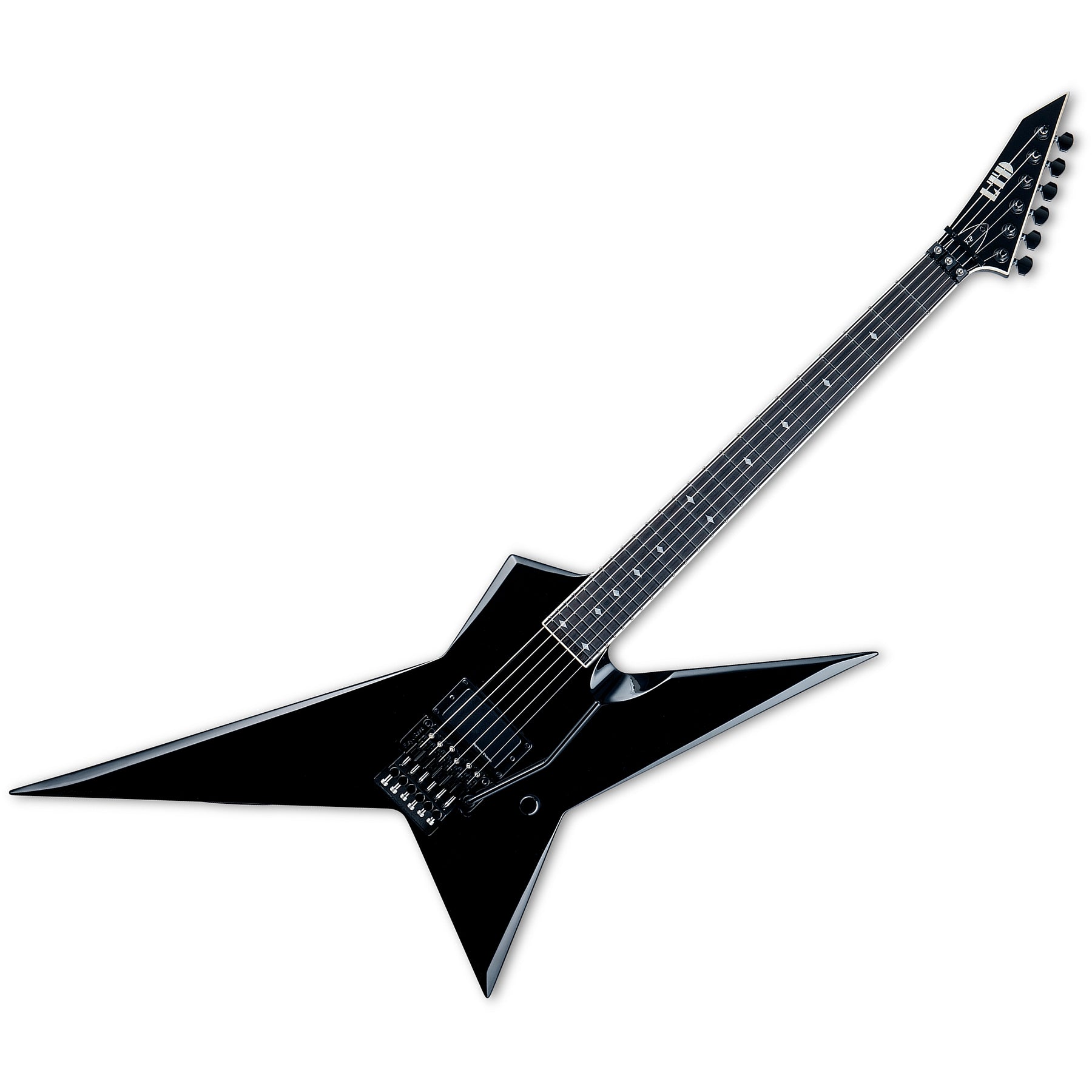 ESP Guitars LSD2BLK 6 String RH LTD SD-2 Sammy Duet Signature Electric Guitar - Black w/ Case