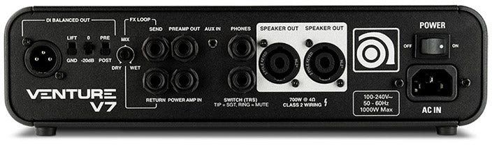 Ampeg VENTURE V7 700W Bass Amplifier Head