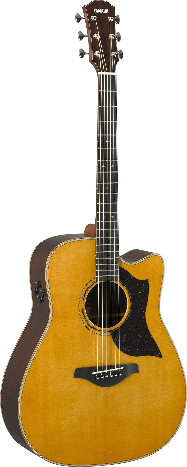 Yamaha A5R VN A Series Vintage Natural Rosewood 6 String RH Acoustic Electric Guitar with Case